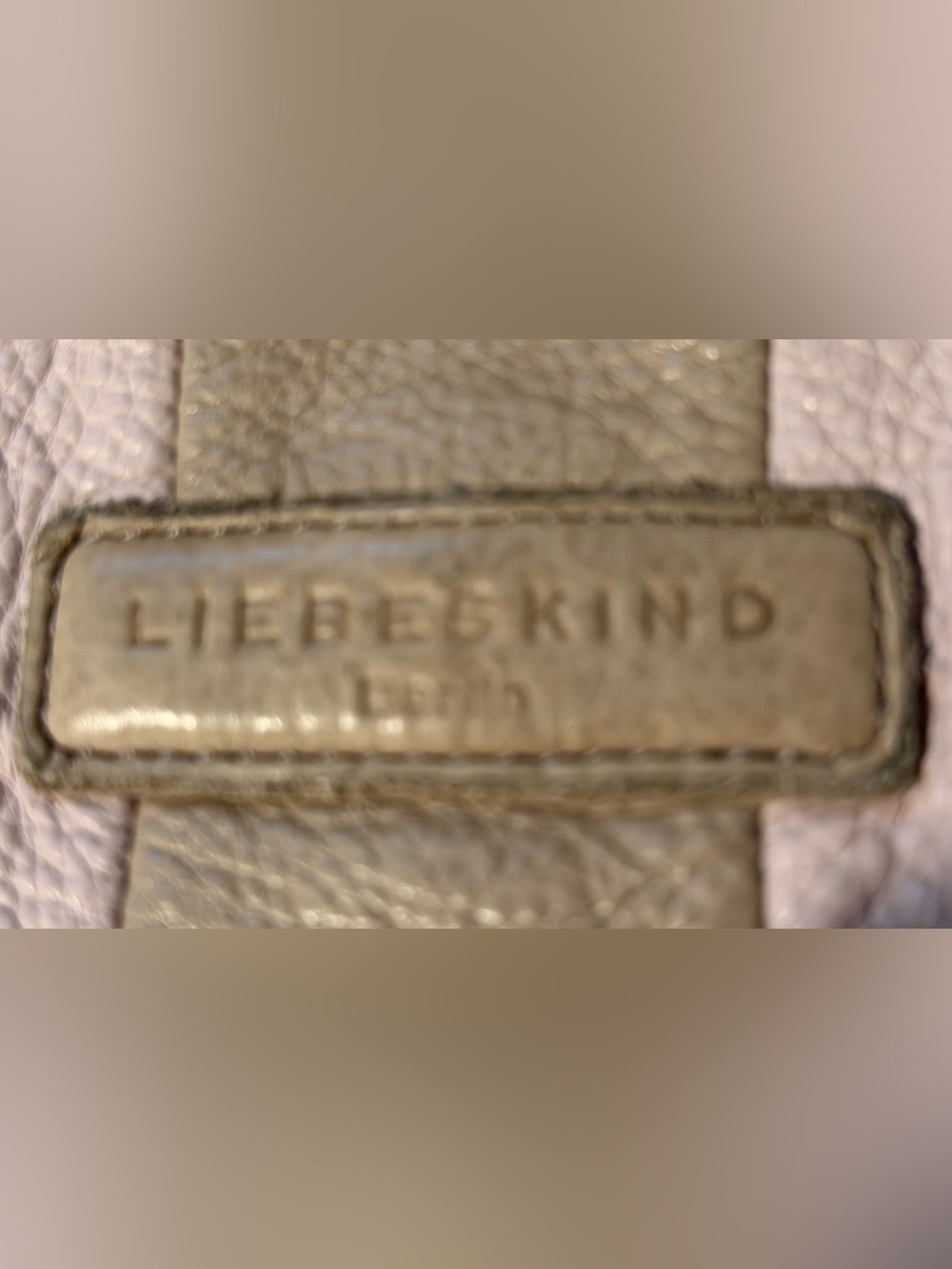 Liebeskind Two-Tone Pink and Taupe Leather Crossbody Bag